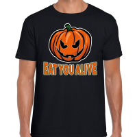 Halloween   Halloween Eat you alive verkleed t shirt zwart voor heren