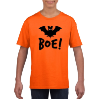 Halloween   Halloween vleermuis t shirt oranje kinderen