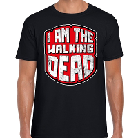 Halloween walking dead verkleed t shirt zwart voor heren