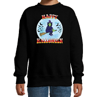 Happy Halloween   heks verkleed sweater   zwart   voor kinderen   kleding