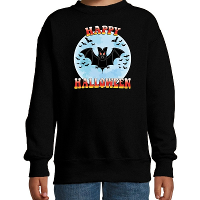 Happy Halloween   vleermuis   verkleed sweater   zwart voor kinderen