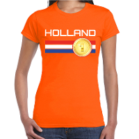 Holland landen t shirt oranje dames
