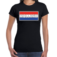 Holland landen t shirt zwart dames