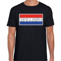 Holland landen t shirt zwart heren