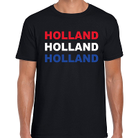 Holland / landen t shirt zwart voor heren