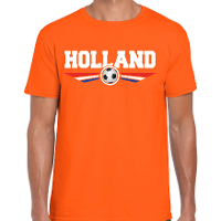 Holland landen / voetbal t shirt oranje heren