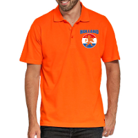 Holland met oranje leeuw op borst   poloshirt   Holland / Nederland supporter   voor heren