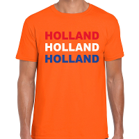 Holland / Nederland fan t shirt oranje voor heren