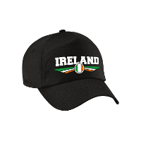 Ierland / Ireland land supporters petje   zwart   Volwassenen   Baseballcap   Sport   vlag thema