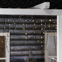 Bellatio Decorations ijspegelverlichting   360 leds   warm wit   12 mtr   kerstverlichting