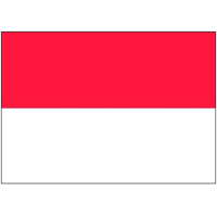 Bellatio Decorations Indonesi? Vlag stickers   7 x 10 cm