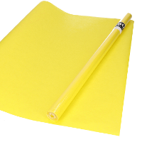 Bellatio decorations Inpakpapier   geel   unikleur   200x70 cm   cadeaupapier