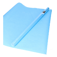Bellatio decorations Inpakpapier   lichtblauw   unikleur   200x70 cm   cadeaupapier