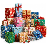 Kerst cadeaupapier   Kids Classic   8x rollen   200 x 70 cm   inpakpapier kinderen