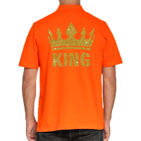 Bellatio Decorations King   gouden glitters   oranje   heren