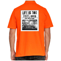 Koningsdag polo voor heren   vintage poster   oranje   oranje feestkleding