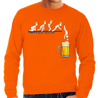 Koningsdag verkleed sweater heren   aftellen naar Koningsdag   oranje