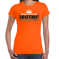 Koningsdag verkleed t shirt   ik ben niet dronken   oranje   dames