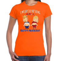 Koningsdag verkleed T shirt voor dames   Happy Kings day   oranje   feestkleding
