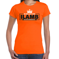 Koningsdag verkleed T shirt voor dames   ik lust alleen maar bier   oranje   feestkleding