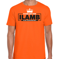 Koningsdag verkleed T shirt voor heren   ik lust alleen maar bier   oranje   feestkleding