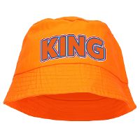 Koningsdag vissershoedje/bucket hat oranje   king   57 58 cm