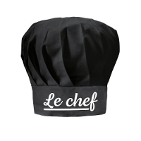 Le Chef cadeau koksmuts   zwart   voor dames en heren   vaderdag   moederdag   verjaardag   bbq