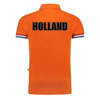 Luxe grote maten Holland supporter poloshirt 200 grams EK / WK voor heren