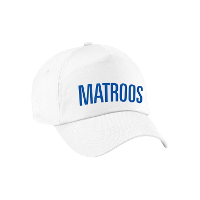 Matroos verkleed pet wit kinderen