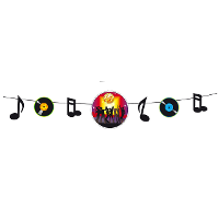 Muziek thema slinger   150 cm   papier/karton   Seventies/eighties   disco