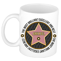 Naam mok Annabel   wit   Most Brilliant   keramiek   300 ml   cadeau collega beker