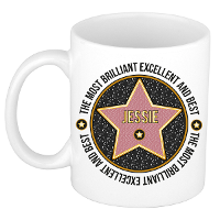 Naam mok Jessie   wit   Most Brilliant   keramiek   300 ml   cadeau collega beker