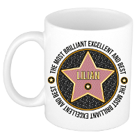 Naam mok Lilian   wit   Most Brilliant   keramiek   300 ml   cadeau collega beker