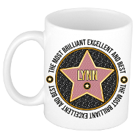 Naam mok Lynn   wit   Most Brilliant   keramiek   300 ml   cadeau collega beker