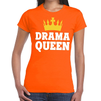 Oranje Drama Queen t  shirt   Shirt voor dames   Koningsdag kleding