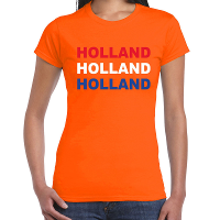 Oranje Holland party t shirt   Nederlandse print   voor dames   Oranje supporter   Koningsdag