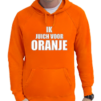 Oranje hoodie Holland / Nederland supporter ik juich voor oranje EK/ WK voor heren