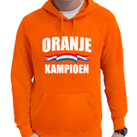 Oranje hoodie Holland / Nederland supporter oranje kampioen EK/ WK voor heren