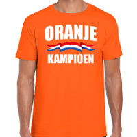 Oranje kampioen t shirt Holland / Nederland supporter voor heren tijdens EK/ WK