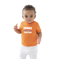 Oranje kampioen t shirt voor baby / peuter Holland / Nederland supporter