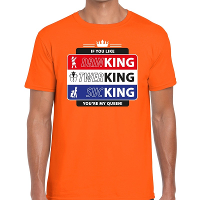 Oranje Kingsday If you like shirt voor heren