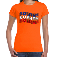Oranje Koningsdag t shirt   boeren protest   dames