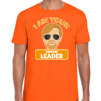 Oranje Koningsdag t shirt   i am your leader   Willem