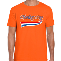 Oranje Koningsdag t shirt voor heren