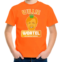 Oranje Koningsdag t shirt   willie wortel   willem   voor kinderen