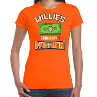 Oranje Koningsdag t shirt   willies kingsday fashion   dames