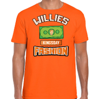 Oranje Koningsdag t shirt   willies kingsday fashion   voor heren