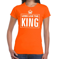 Oranje Long live the King Engels t shirt dames