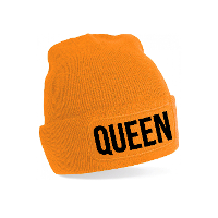 Oranje muts Queen   Koningsdag   EK/WK voetbal   one size