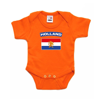 Oranje rompertje   Hollandse vlag   baby   EK / WK / Koningsdag kleding   Nederland